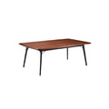 Eettafel van hout met metalen poten